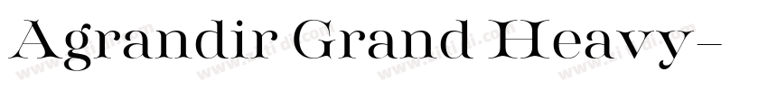 Agrandir Grand Heavy字体转换